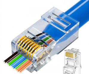 Cat6 UTP Pass Through Plugs- pk 50